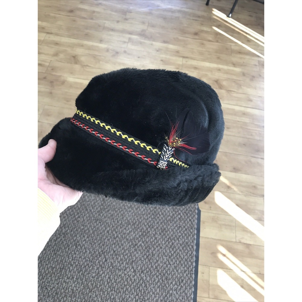 Men's United Hatters Cap & Millinery Workers Faux Fur Bavarian Style Medium Hat